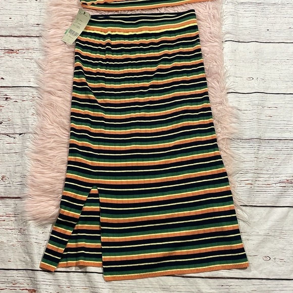NWT Sweaty Betty Striped Resort Knitted Top Midi Skirt Set - Picture 6 of 12